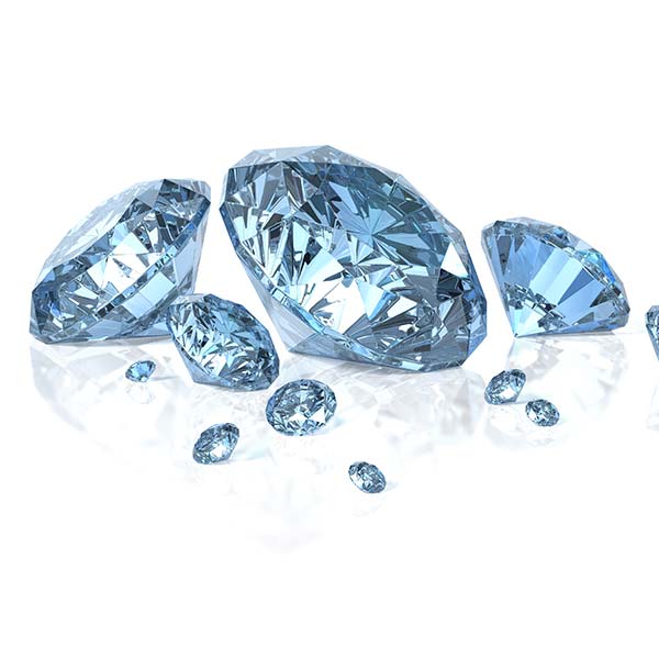 Blue diamonds